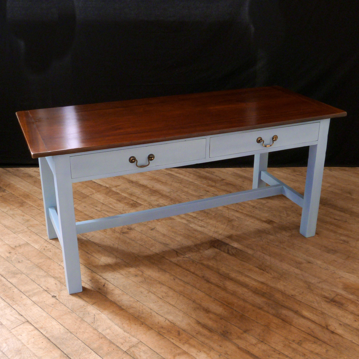 Vintage Painted Table with 2 Drawers c.1920 A492 / LA39871