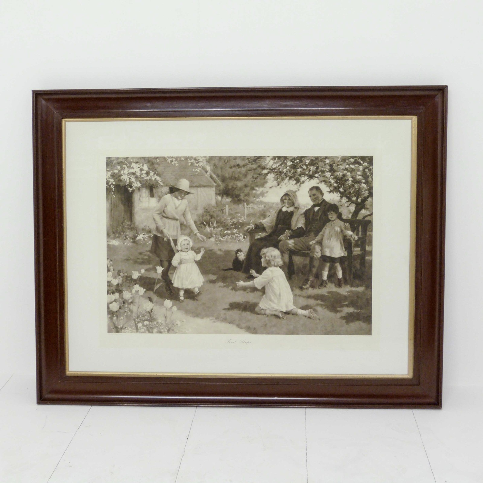 Victorian Print "First Steps" (1 of 8)