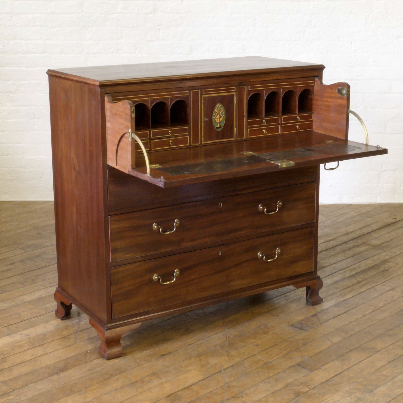 George III Mahogany Secretaire Chest (1 of 19)