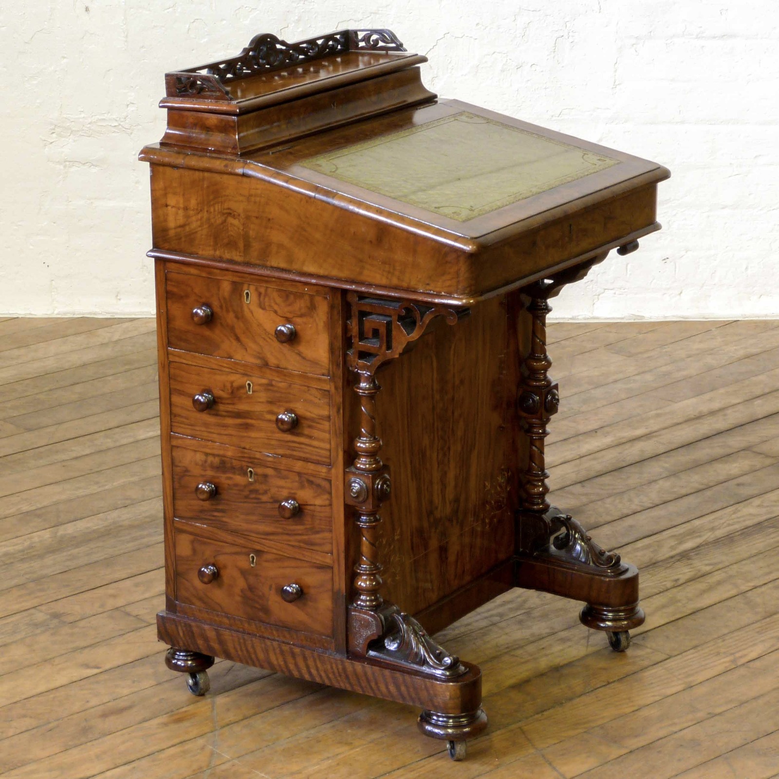 Victorian Walnut Davenport c.1860 (1 of 14)