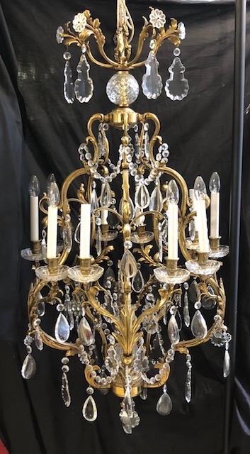 Large French Empire Heavy Chandelier C.1920 (1 of 15)