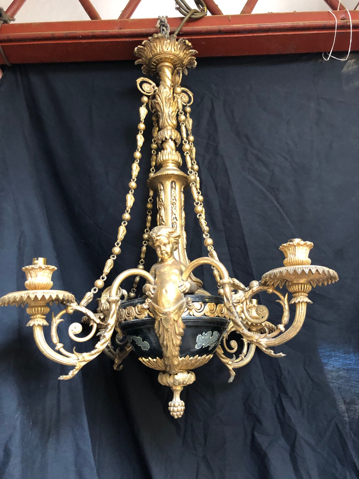 French Empire Antique Chandelier c.1860 (1 of 12)