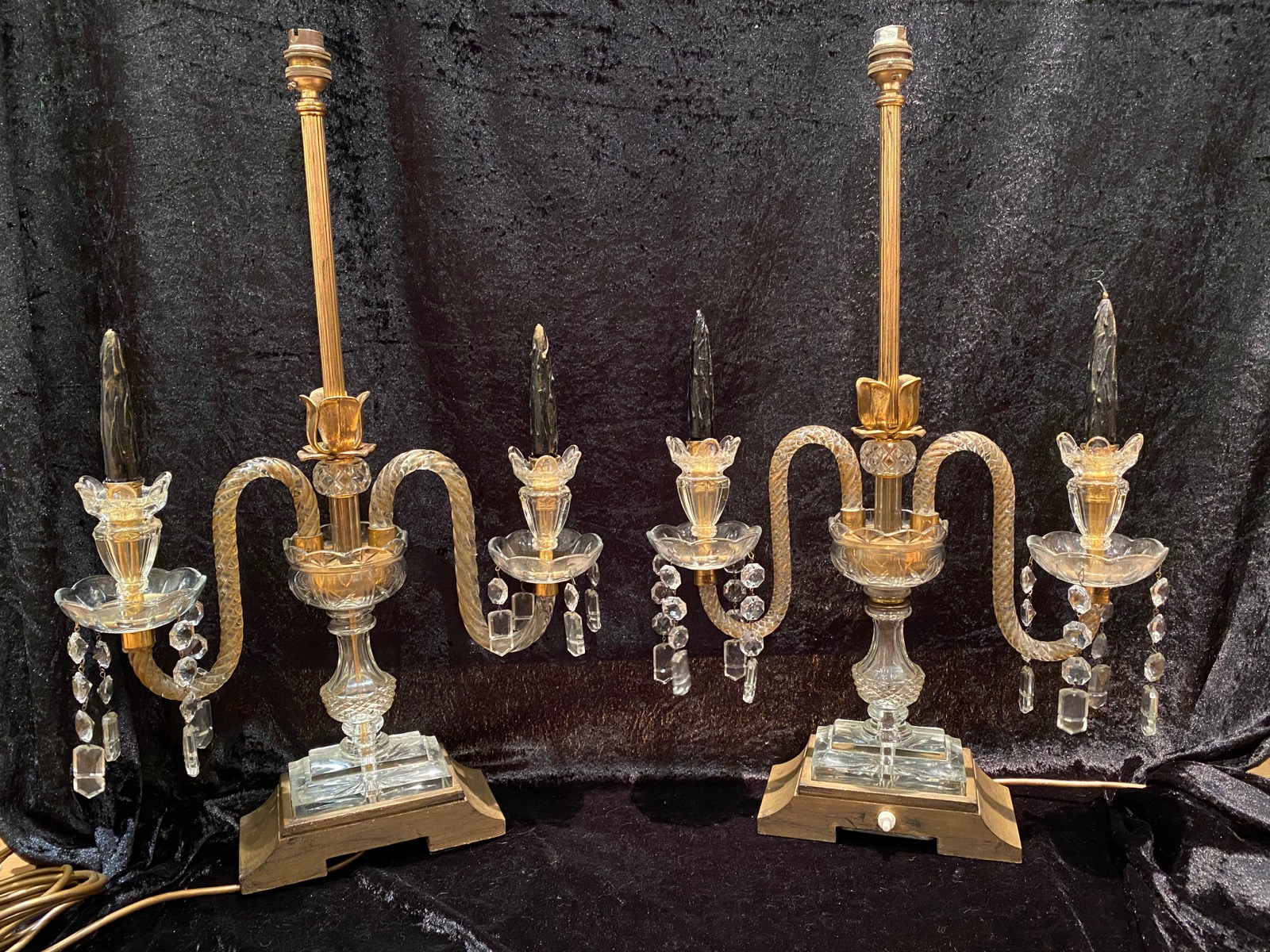 Pair of English Candelabra Lamps (1 of 12)