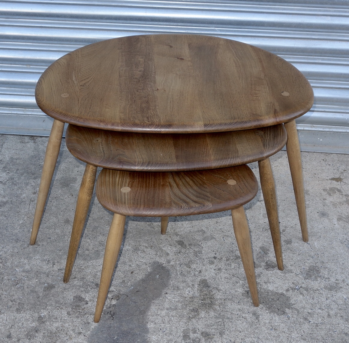 Ercol Nest of Pebble Tables (1 of 1) Ercol Nest of Pebble Tables (1 of 1)