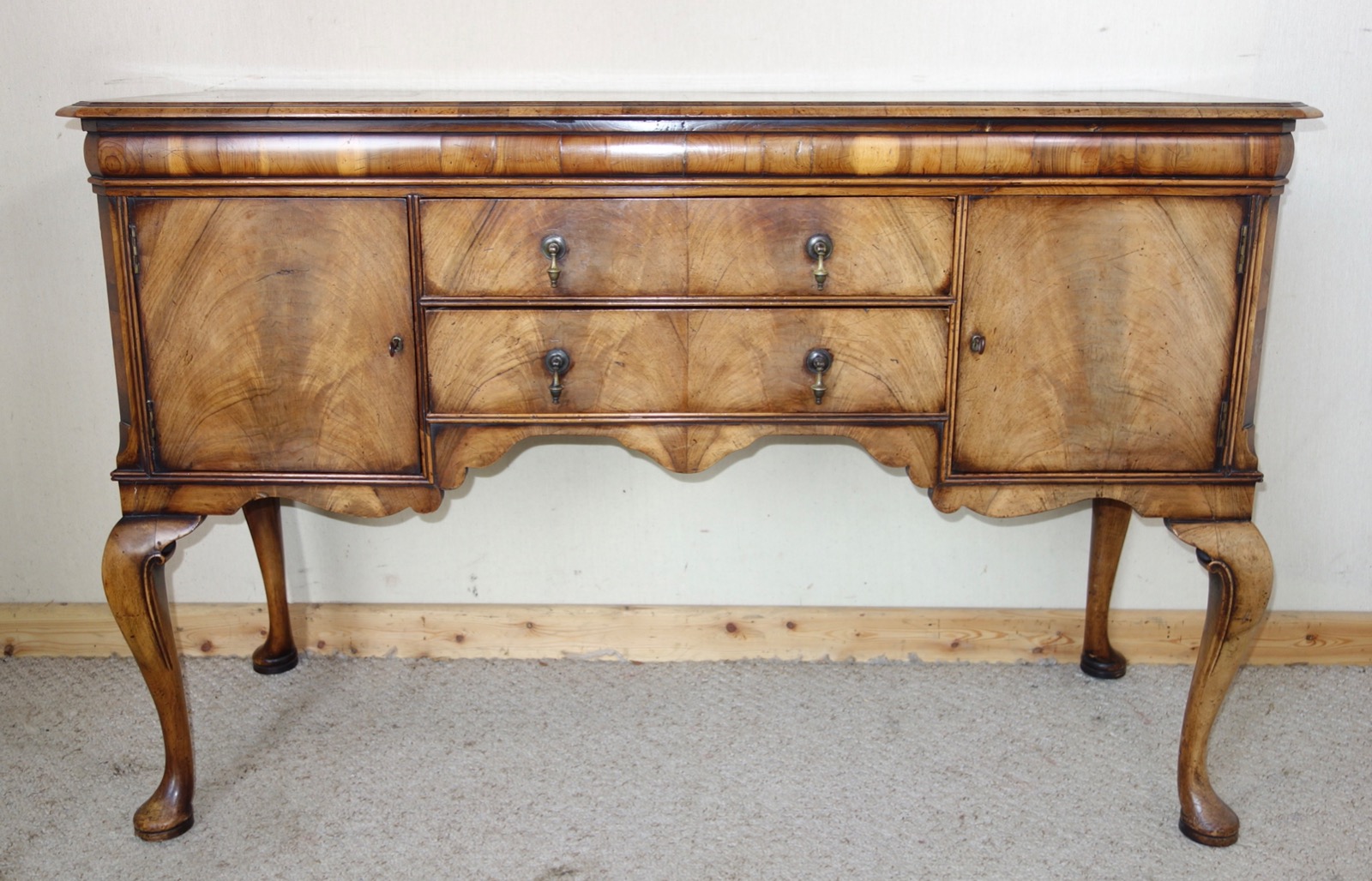Distressed Walnut Sideboard C.1910 (1 of 8)