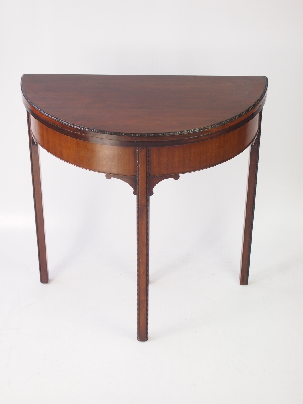 Edwardian Mahogany Demi Lune Card Table (1 of 1) Edwardian Mahogany Demi Lune Card Table (1 of 1)