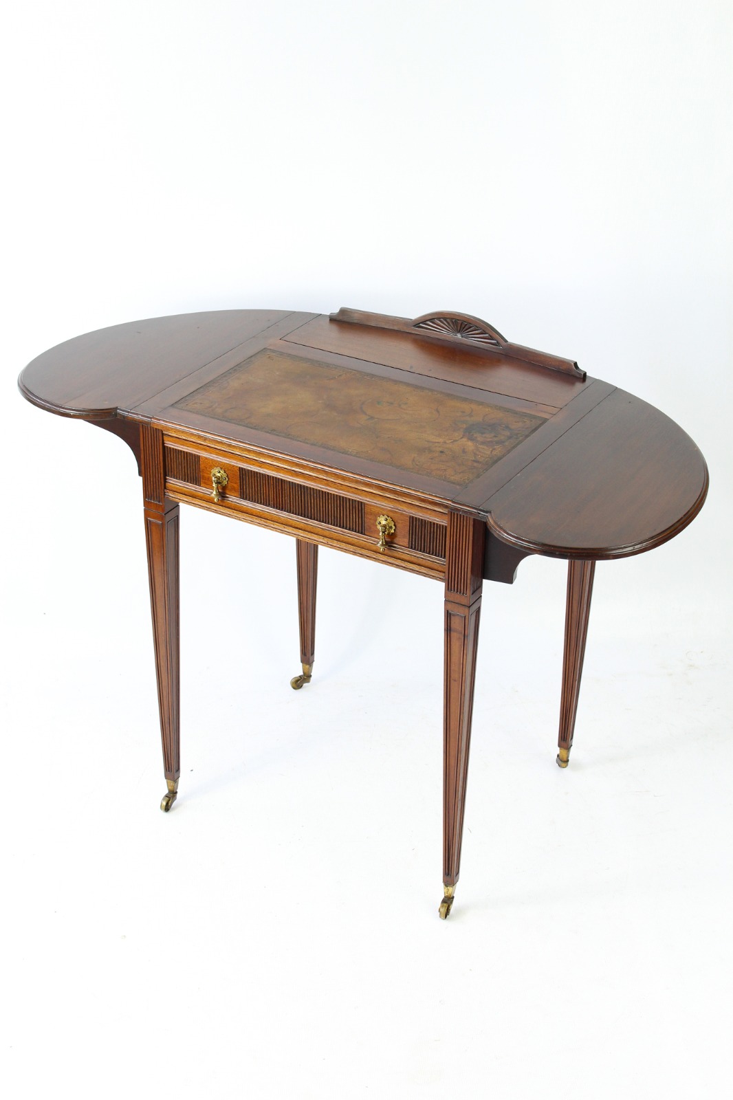 Small Edwardian Ladies Writing Desk with Glasgow Label (1 of 1) Small Edwardian Ladies Writing Desk with Glasgow Label (1 of 1)