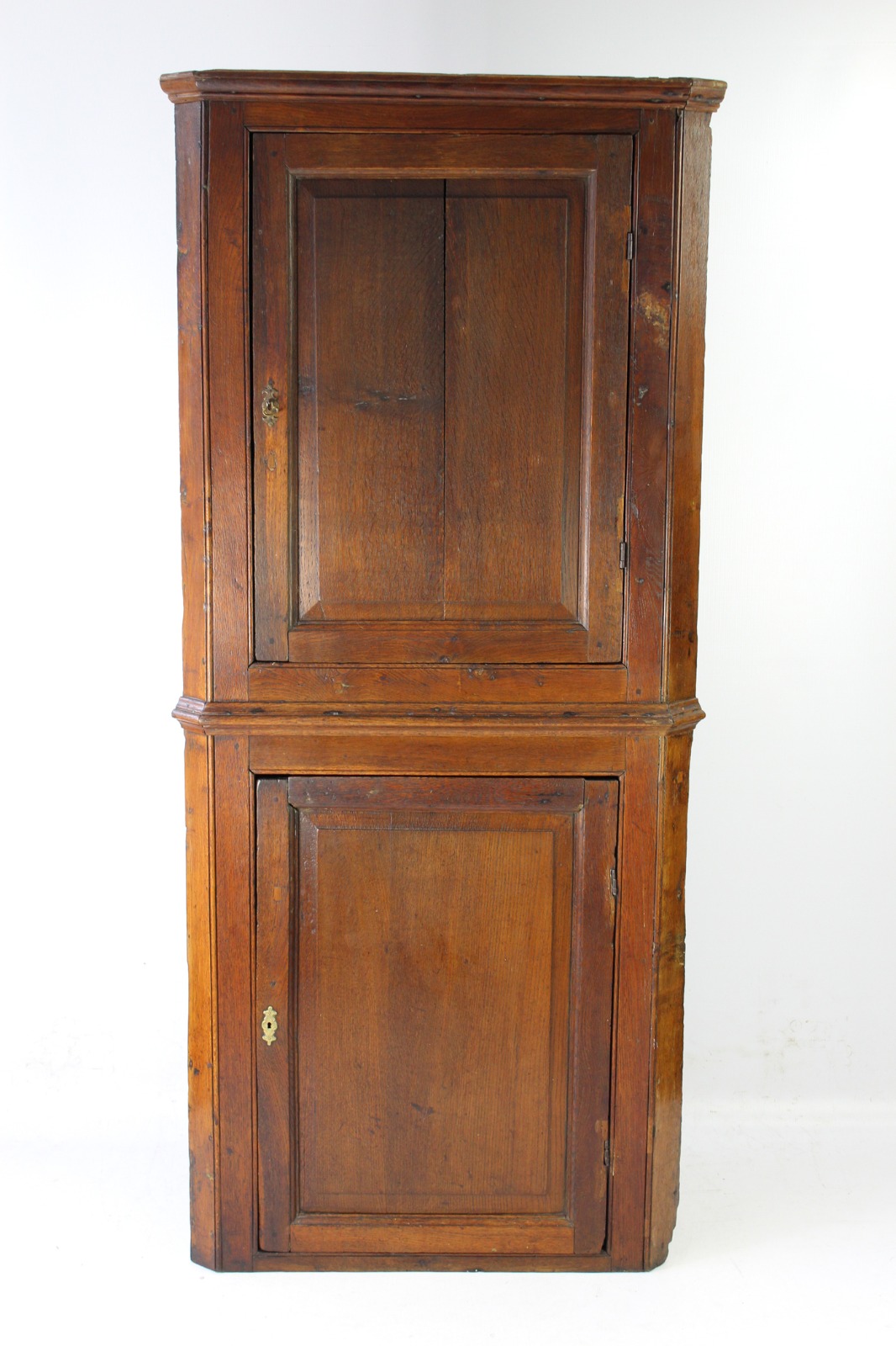 Tall Antique Georgian Standing Oak Corner Cupboard (1 of 1) Tall Antique Georgian Standing Oak Corner Cupboard (1 of 1)