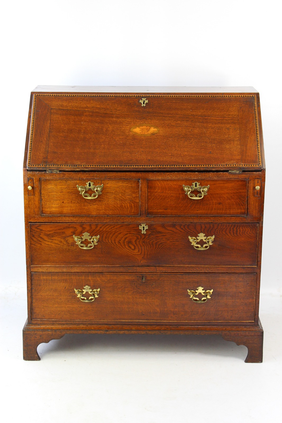 Small Antique Georgian Oak Bureau (1 of 1) Small Antique Georgian Oak Bureau (1 of 1)