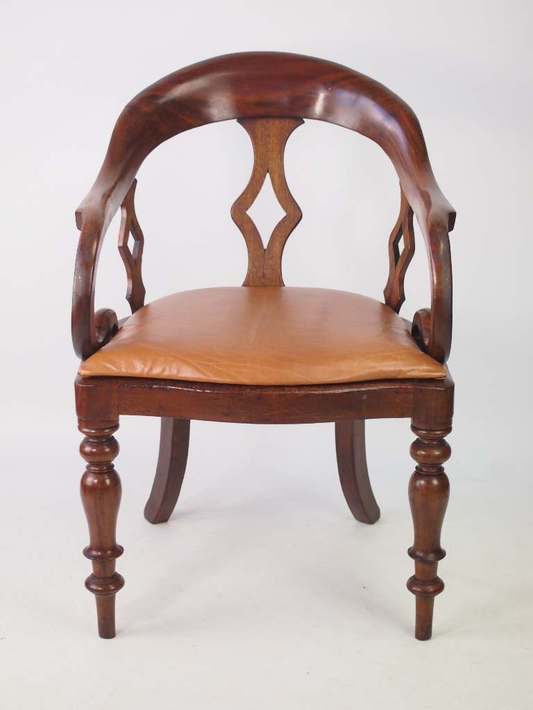 Antique Victorian Mahogany Desk Chair (1 of 1) Antique Victorian Mahogany Desk Chair (1 of 1)