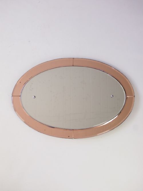 Oval Art Deco Mirror (1 of 1) Oval Art Deco Mirror (1 of 1)