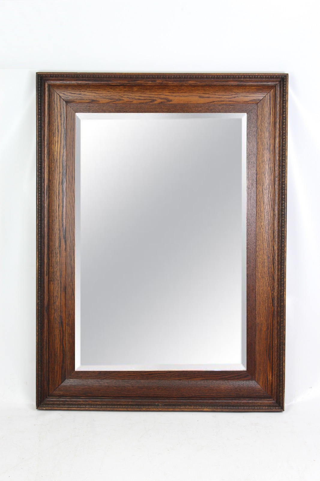 Large Antique Edwardian Oak Wall Mirror (1 of 1) Large Antique Edwardian Oak Wall Mirror (1 of 1)