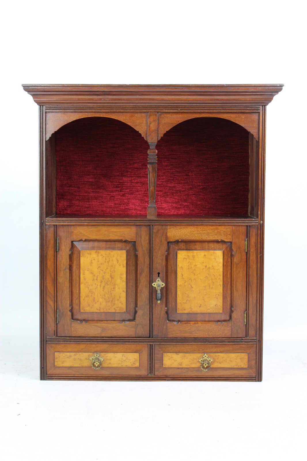 Small Antique Victorian Walnut Hanging Cabinet (1 of 1) Small Antique Victorian Walnut Hanging Cabinet (1 of 1)