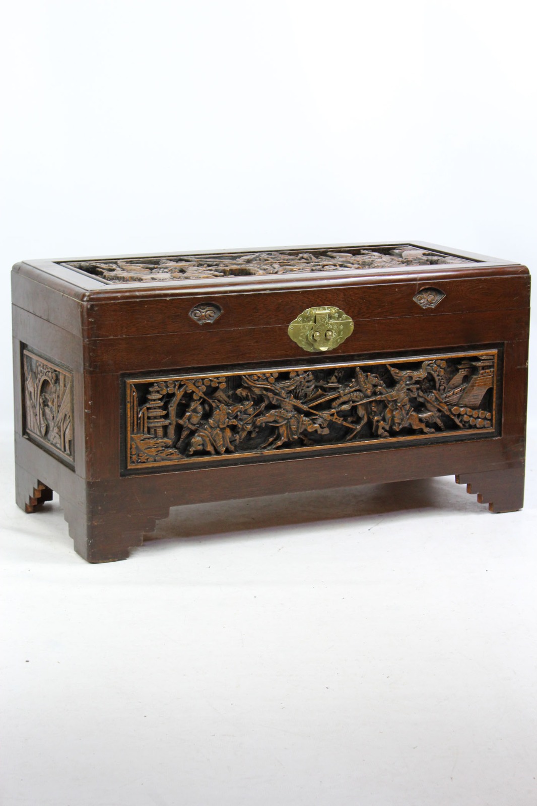Carved Chinese Camphor Wood Chest / Coffee Table (1 of 1) Carved Chinese Camphor Wood Chest / Coffee Table (1 of 1)