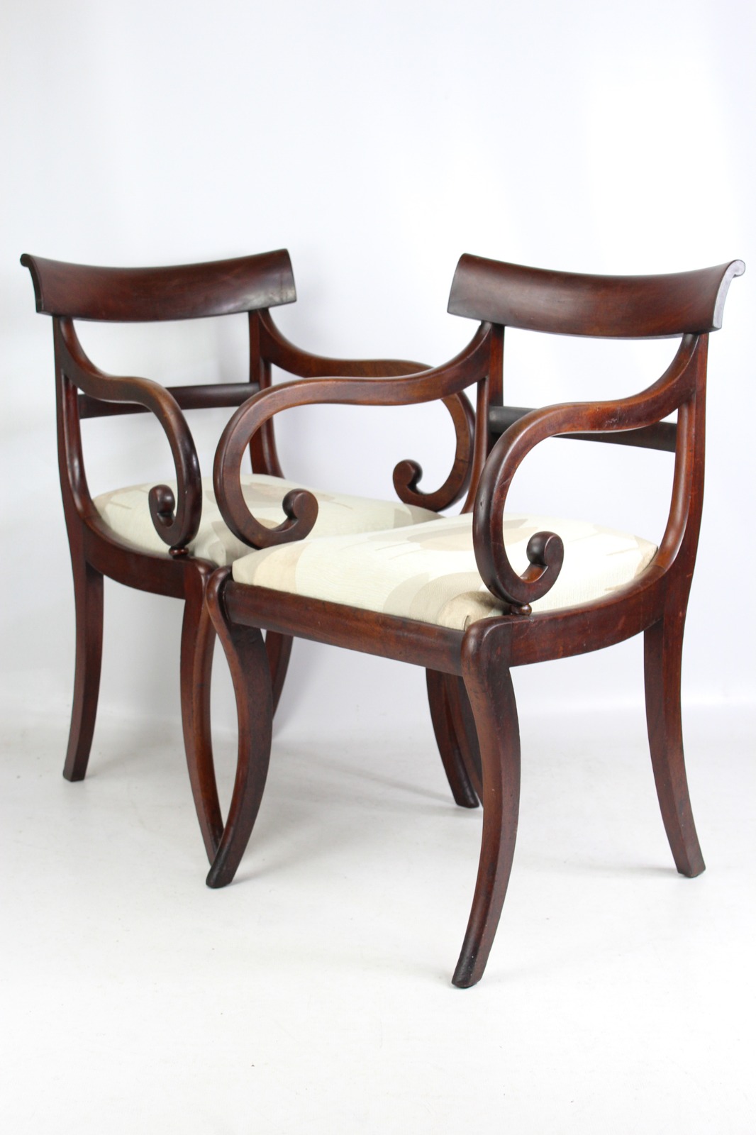 Pair of Regency Mahogany Open Armchairs (1 of 1) Pair of Regency Mahogany Open Armchairs (1 of 1)