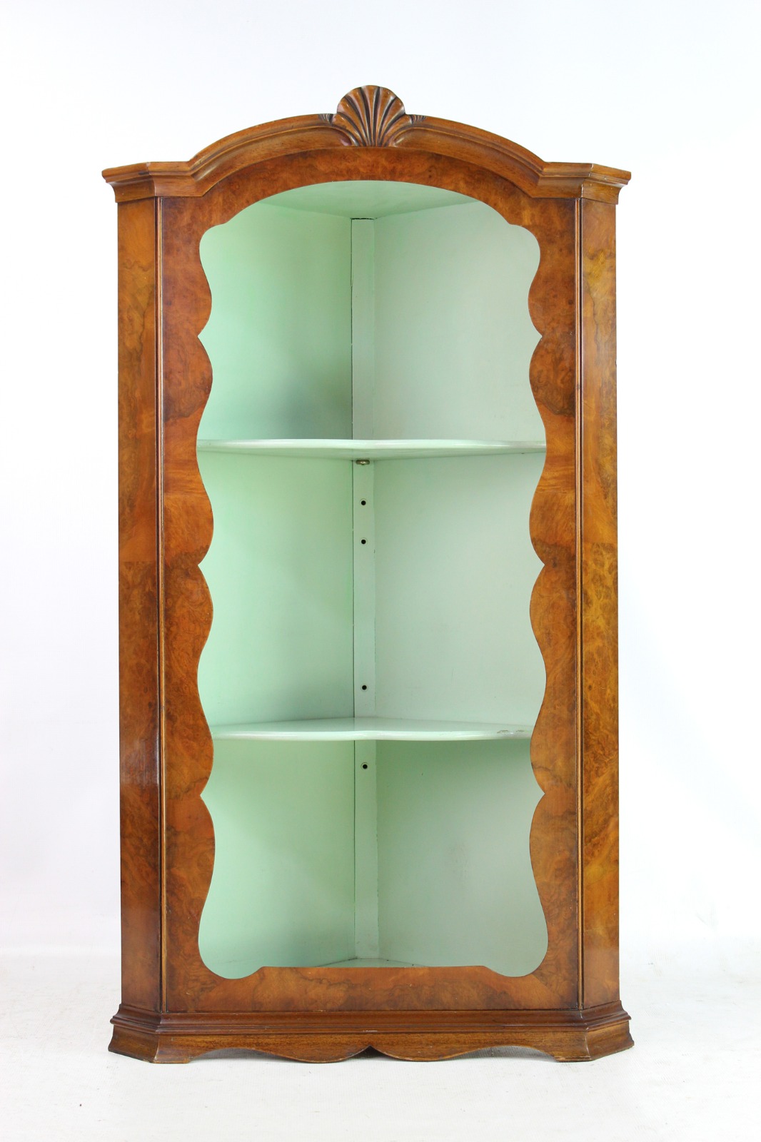 Burr Walnut Corner Shelves / Open Corner Cabinet / Cupboard (1 of 13) Burr Walnut Corner Shelves / Open Corner Cabinet / Cupboard (1 of 13)