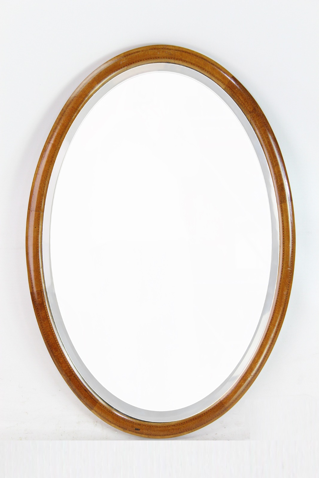 Edwardian Mahogany & Inlaid Oval Mirror (1 of 13) Edwardian Mahogany & Inlaid Oval Mirror (1 of 13)