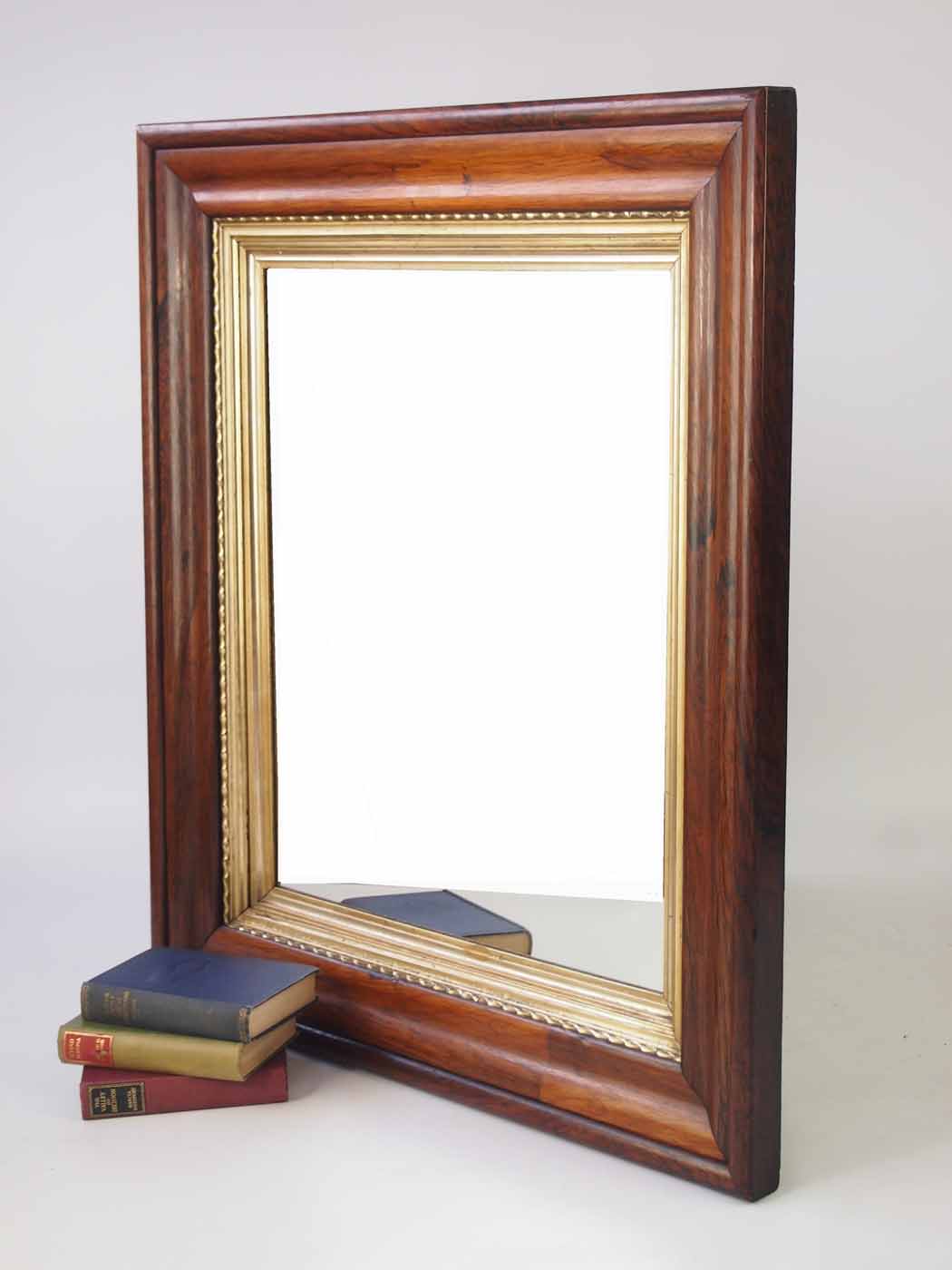 Large Antique Victorian Rosewood Framed Mirror (1 of 1) Large Antique Victorian Rosewood Framed Mirror (1 of 1)