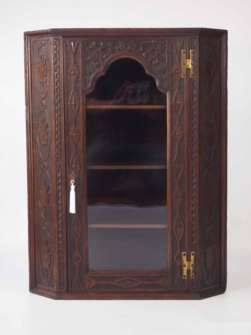 Georgian Oak Corner Cupboard with Glazed Door (1 of 1) Georgian Oak Corner Cupboard with Glazed Door (1 of 1)