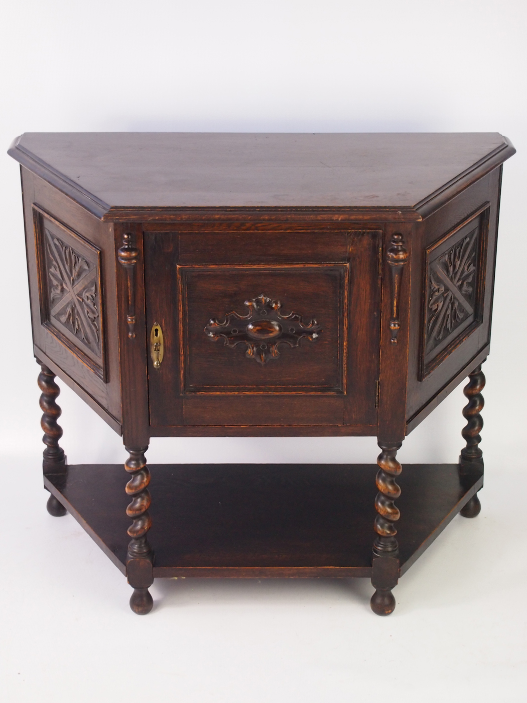 Oak Credence Hall Cupboard c.1920 (1 of 1) Oak Credence Hall Cupboard c.1920 (1 of 1)