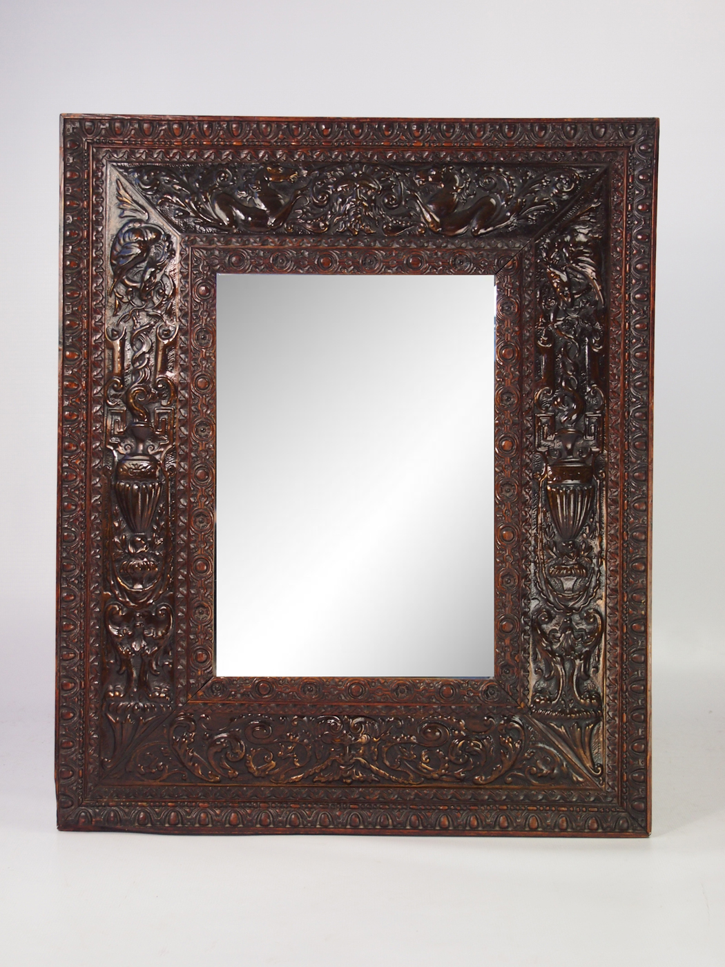 Victorian Renaissance Revival Mirror in Walnut & Copper (1 of 1) Victorian Renaissance Revival Mirror in Walnut & Copper (1 of 1)