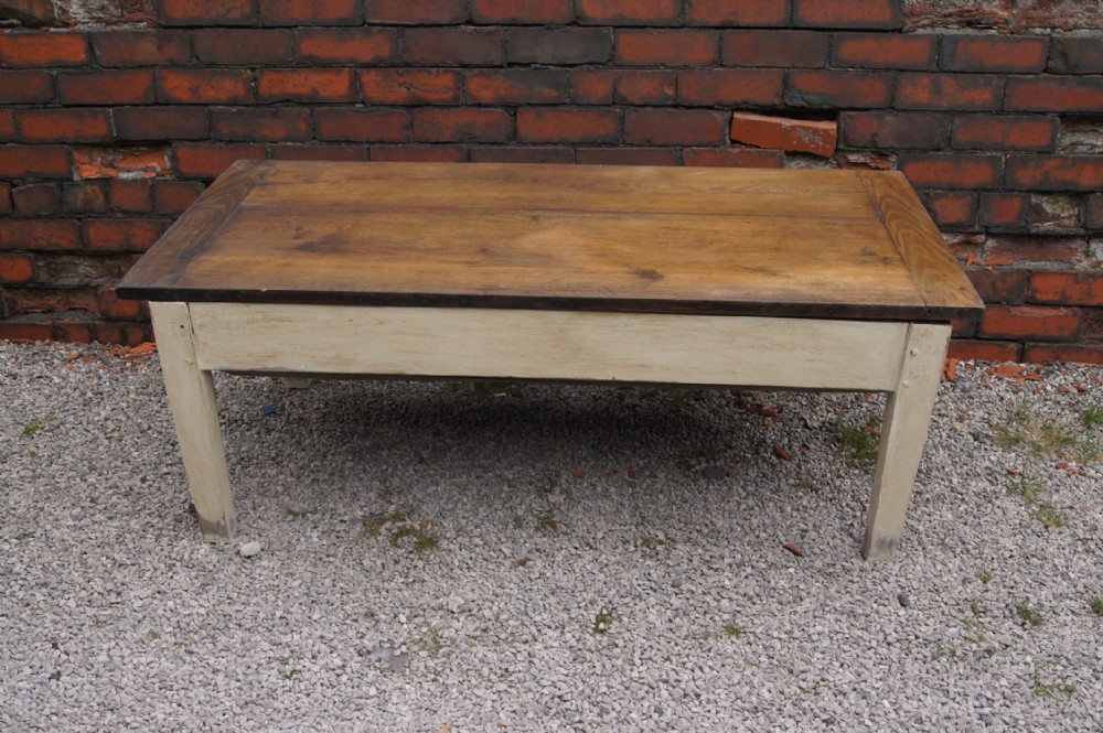 Substantial Oak Country French Coffee Table c.1850 (1 of 1) Substantial Oak Country French Coffee Table c.1850 (1 of 1)