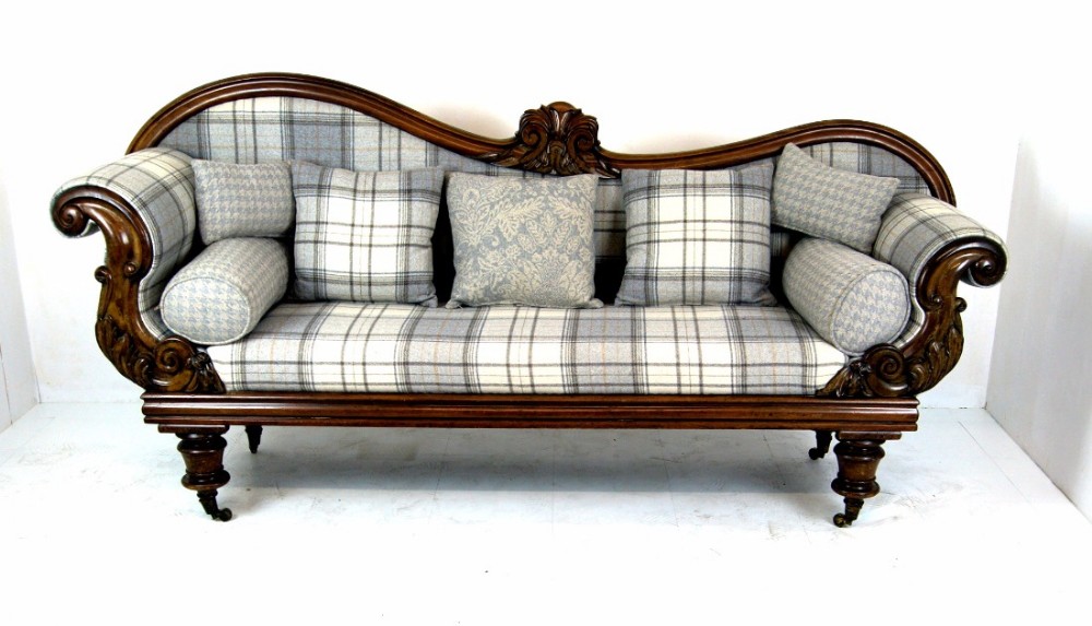 Stunning Mahogany Double Ended Sofa c.1870 (1 of 1) Stunning Mahogany Double Ended Sofa c.1870 (1 of 1)
