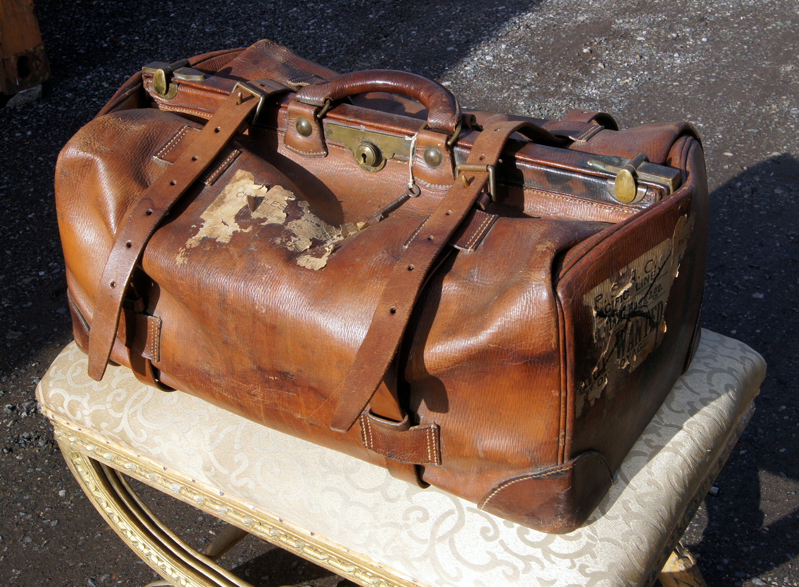 Fabulous Gladstone Travel Bag c.1900 LA92003