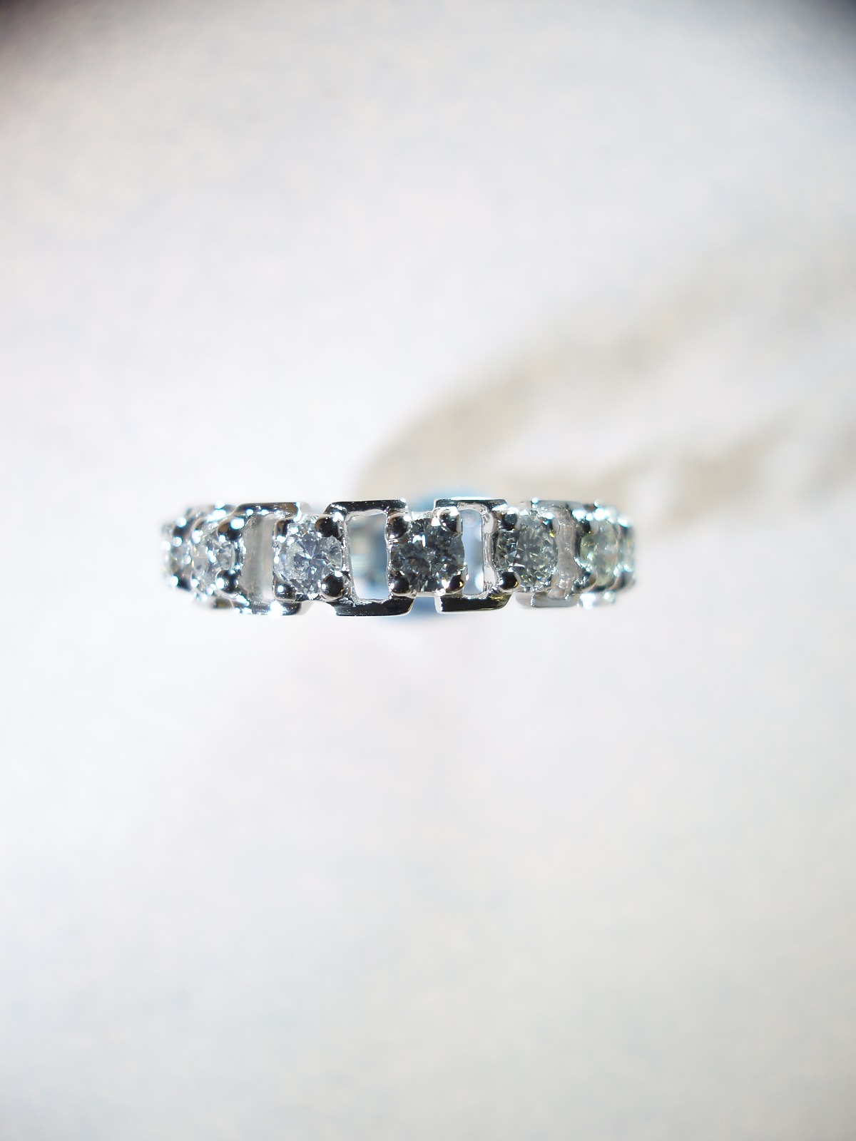 18ct White Gold Eternity Ring c.1950 (1 of 1)