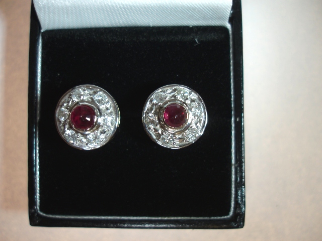 Ruby & Diamond Earrings (1 of 1)