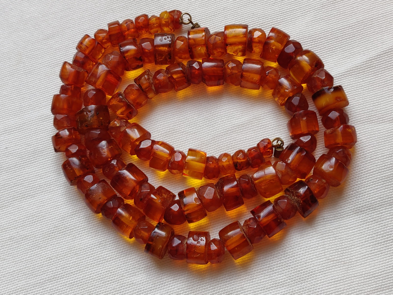 Genuine Baltic Amber Beads Necklace - 68 grams - Latvia c.1970 (1 of 4)
