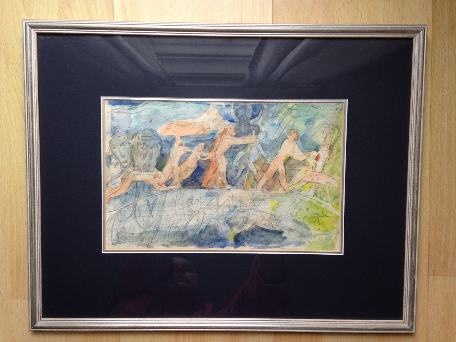 Original Watercolor Painting ' Bridge' Signed by Artist A.E. Edmonds 1989 (1 of 8)