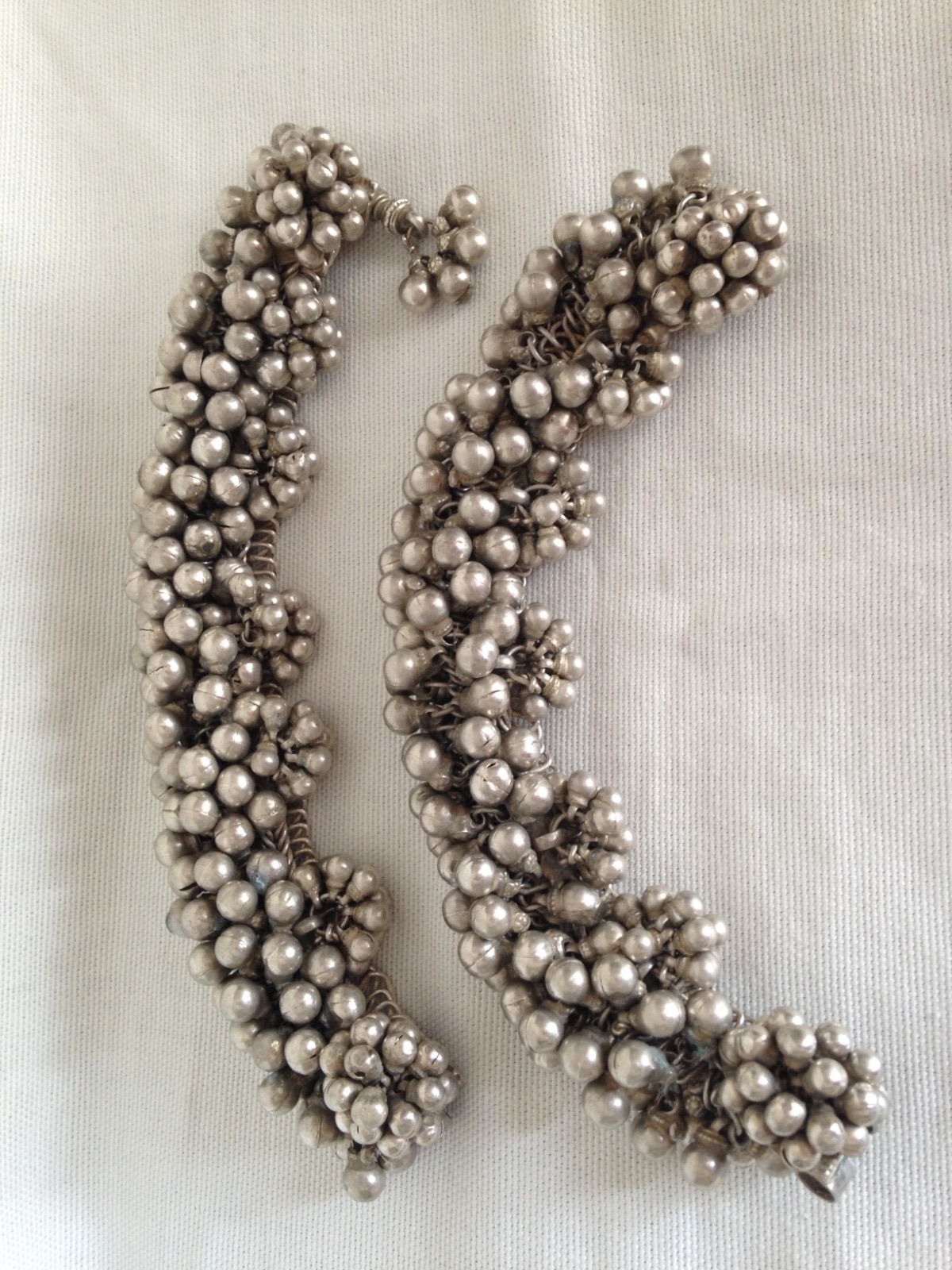 Rare Ethnic Tribal Old Silver Two Bracelets Rajasthan India (1 of 10)