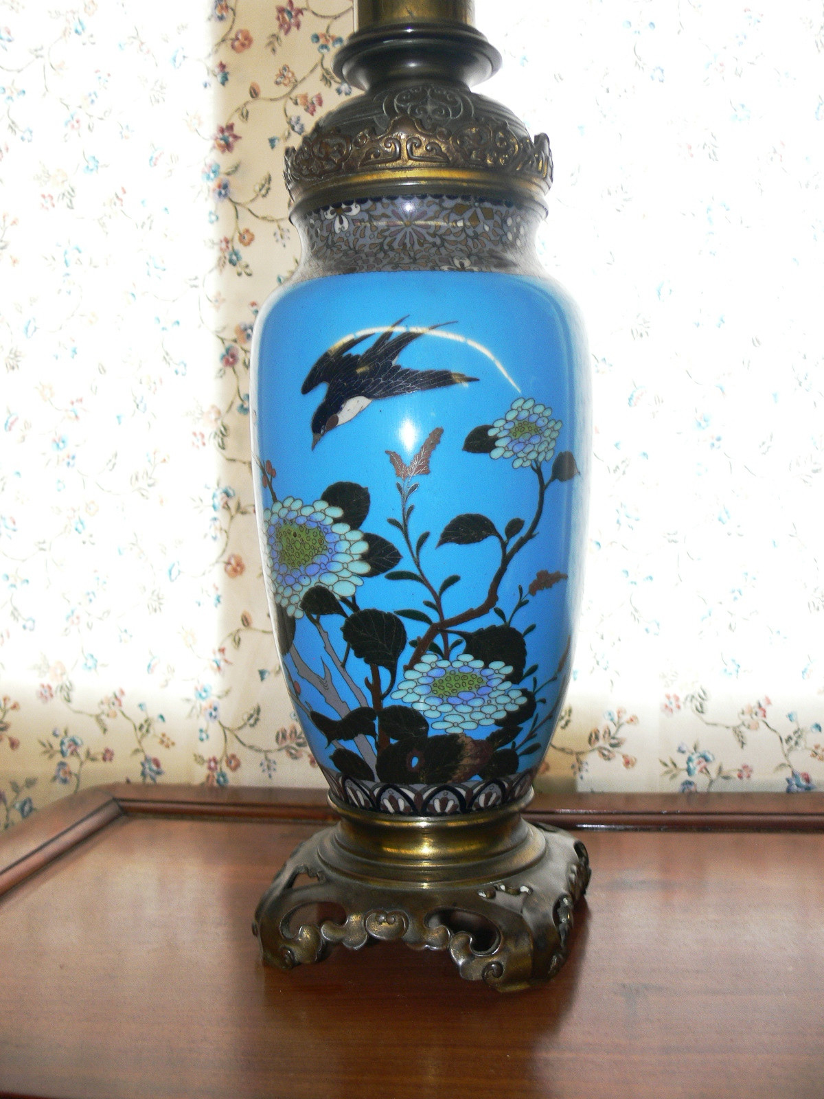 Pair of Cloisonne Lamps c.1890 (1 of 1) Pair of Cloisonne Lamps c.1890 (1 of 1)