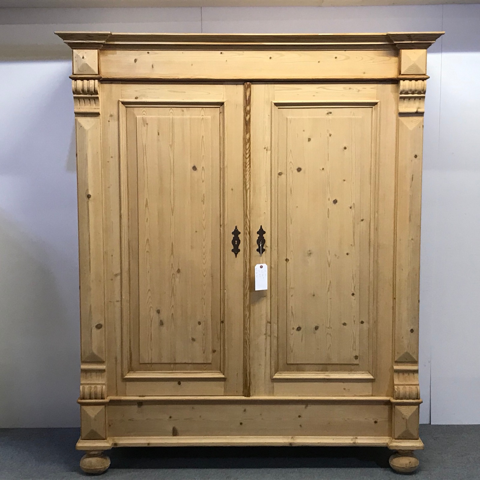 Large Antique Pine Double Wardrobe 'Dismantles' (1 of 1) Large Antique Pine Double Wardrobe 'Dismantles' (1 of 1)