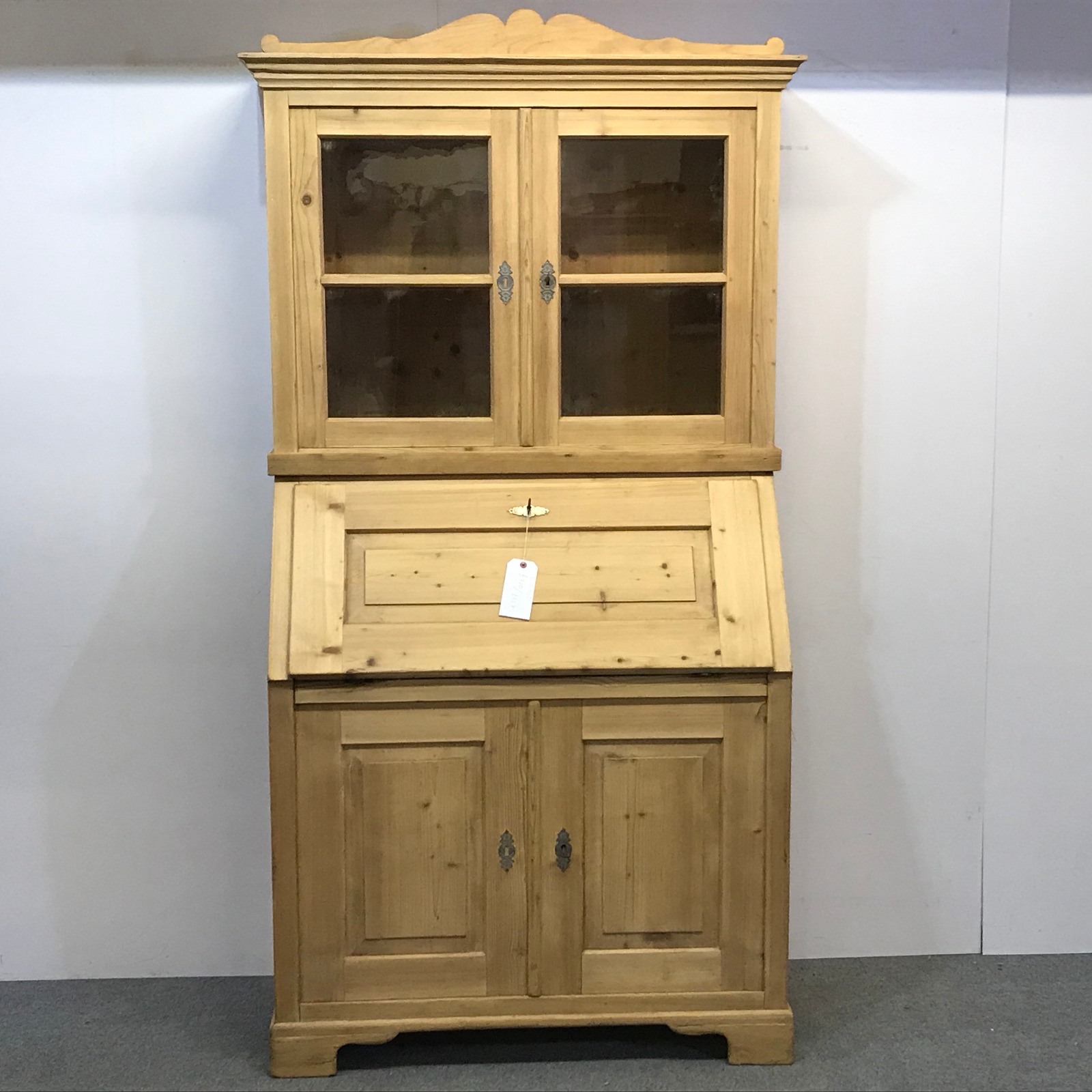 Antique Pine Bureau Bookcase c.1910 (1 of 1) Antique Pine Bureau Bookcase c.1910 (1 of 1)