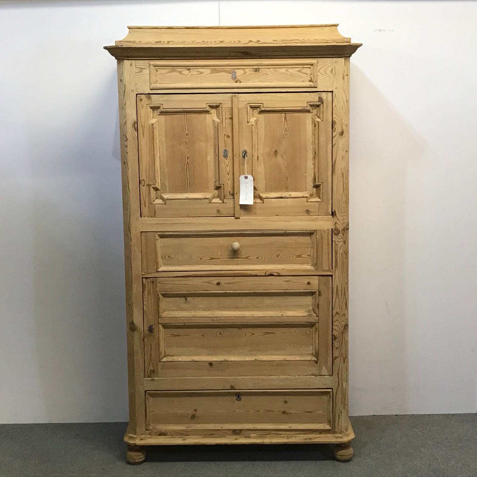 Antique Danish Pine Bachelors Cabinet c.1890 (1 of 1) Antique Danish Pine Bachelors Cabinet c.1890 (1 of 1)