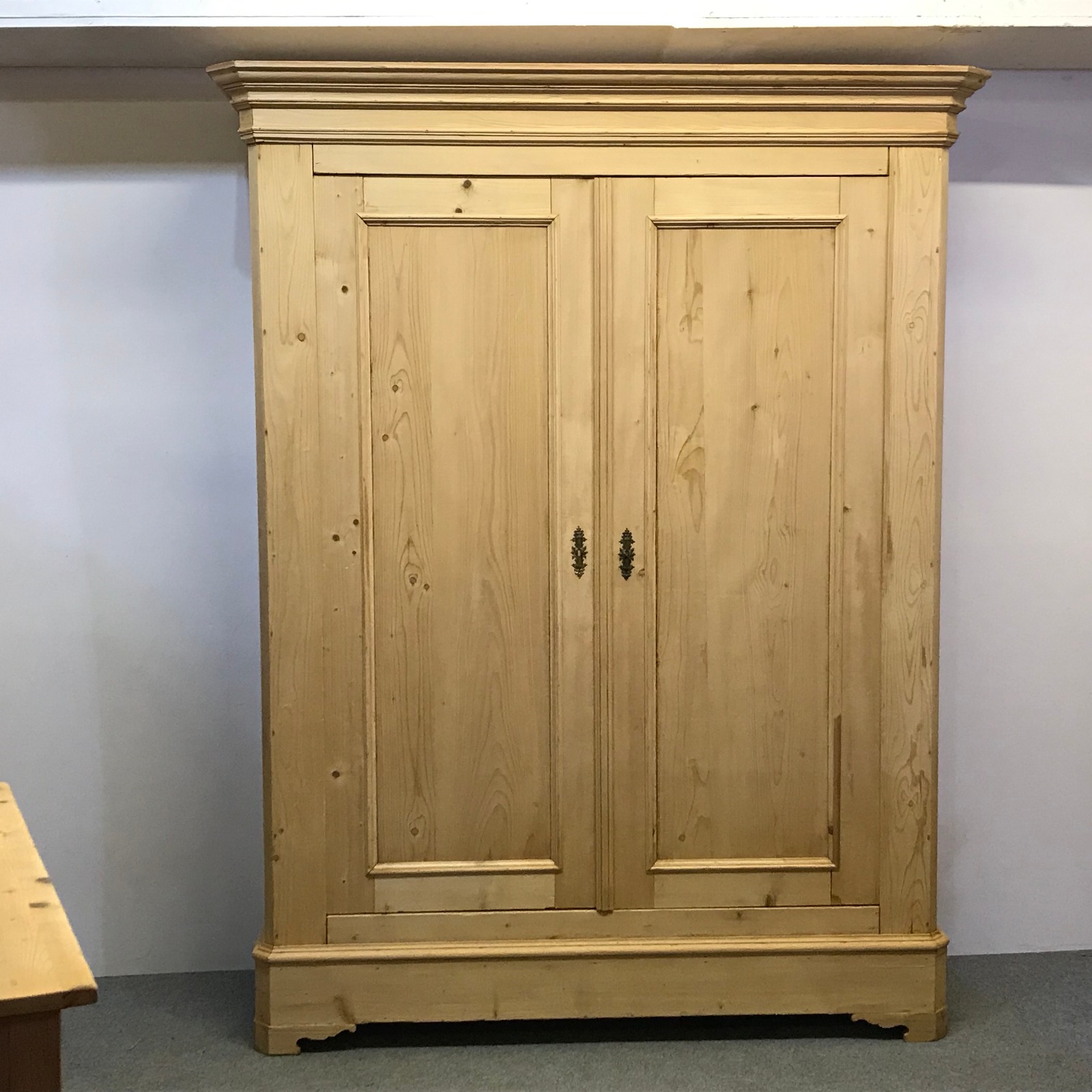 Very Tall French Antique Double Pine Wardrobe (Dismantles) (1 of 1) Very Tall French Antique Double Pine Wardrobe (Dismantles) (1 of 1)
