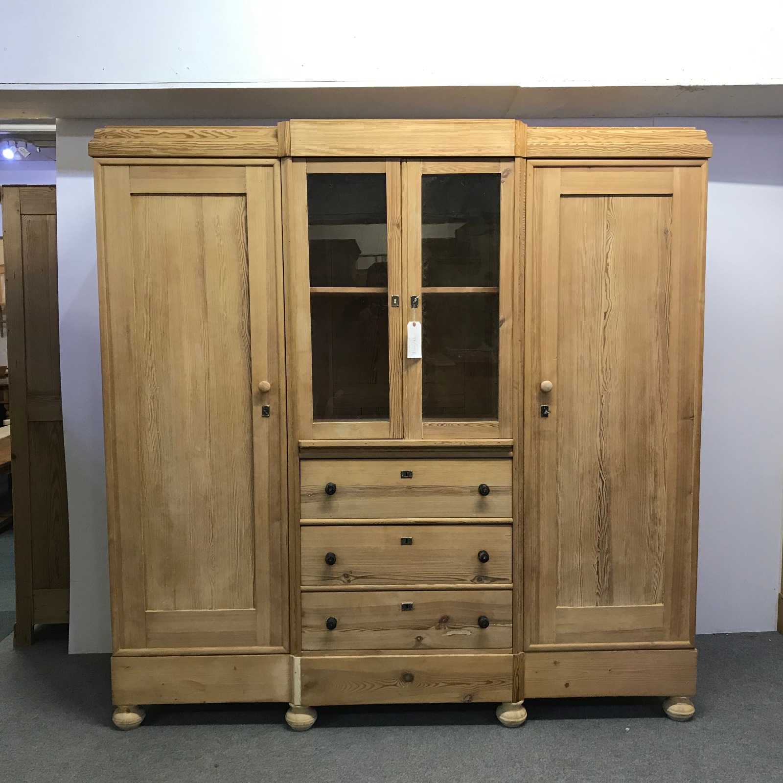 Large Pine Compactum Wardrobe c.1925 (1 of 1) Large Pine Compactum Wardrobe c.1925 (1 of 1)