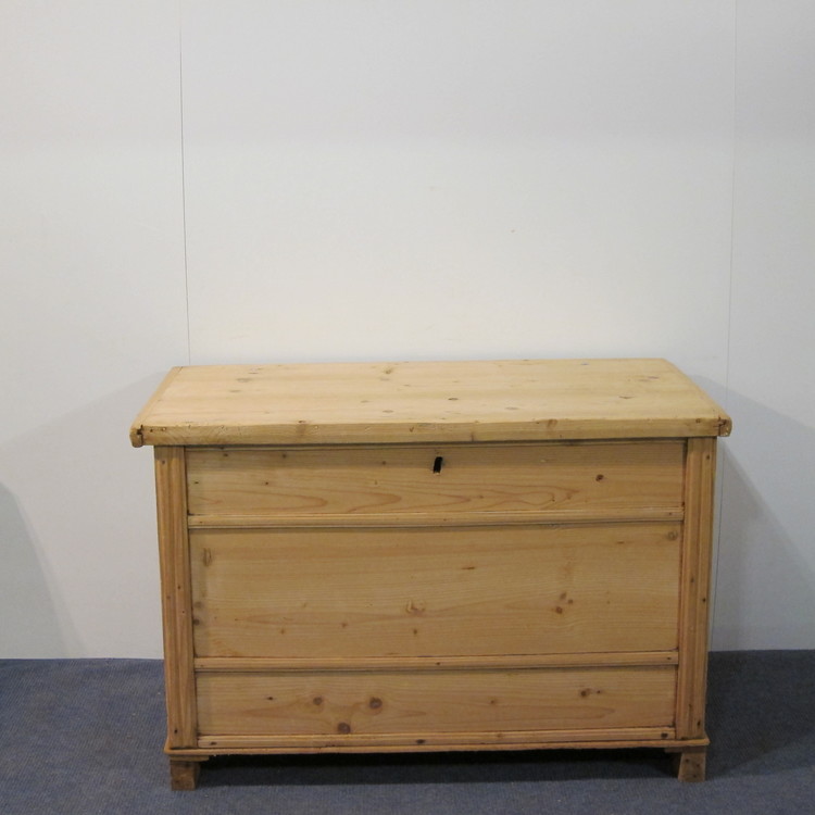 Large Antique Flat top Chest c.1880 (1 of 1) Large Antique Flat top Chest c.1880 (1 of 1)