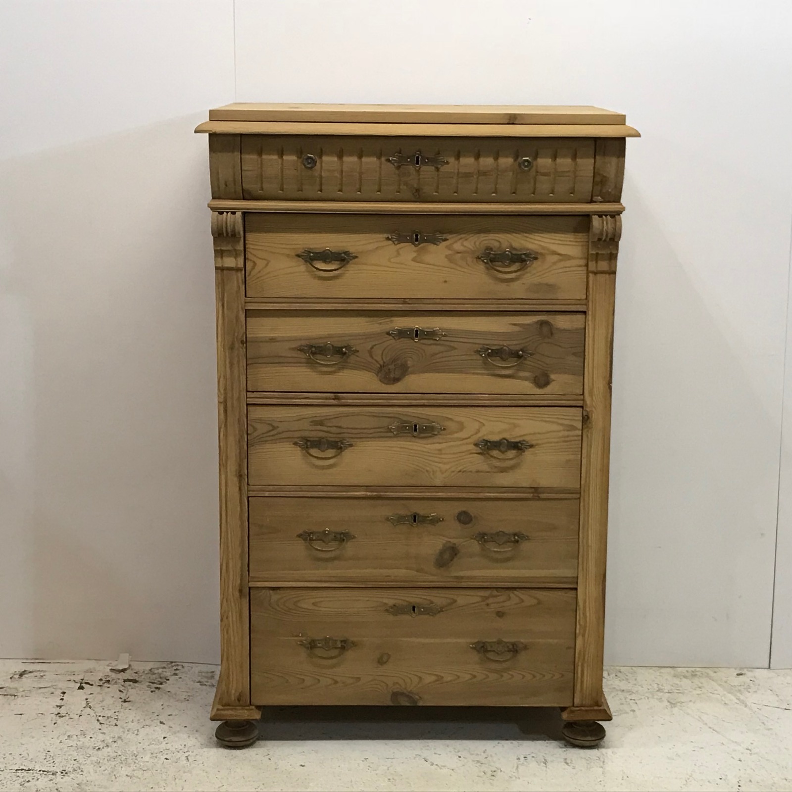 Antique Pine Danish Bank of Drawers c.1910 (1 of 1) Antique Pine Danish Bank of Drawers c.1910 (1 of 1)