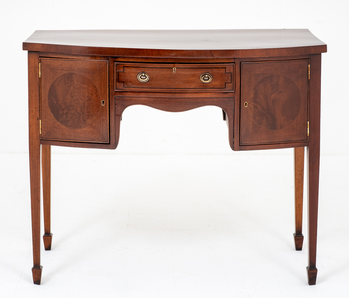 Regency Mahogany Bow Sideboard (1 of 7)