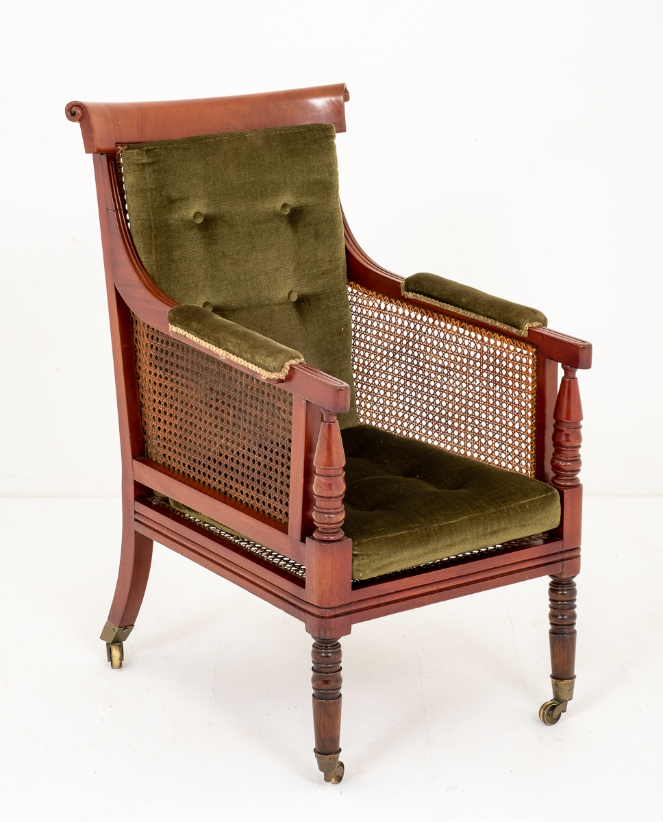 Impressive Mahogany William IV Bergere Chair (1 of 11)