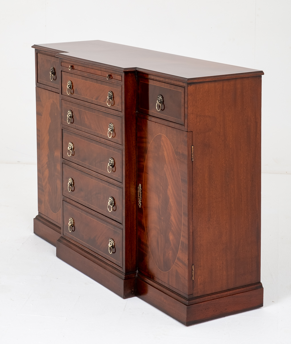 Regency Style Mahogany Breakfront Sideboard c.1920 (1 of 1) Regency Style Mahogany Breakfront Sideboard c.1920 (1 of 1)