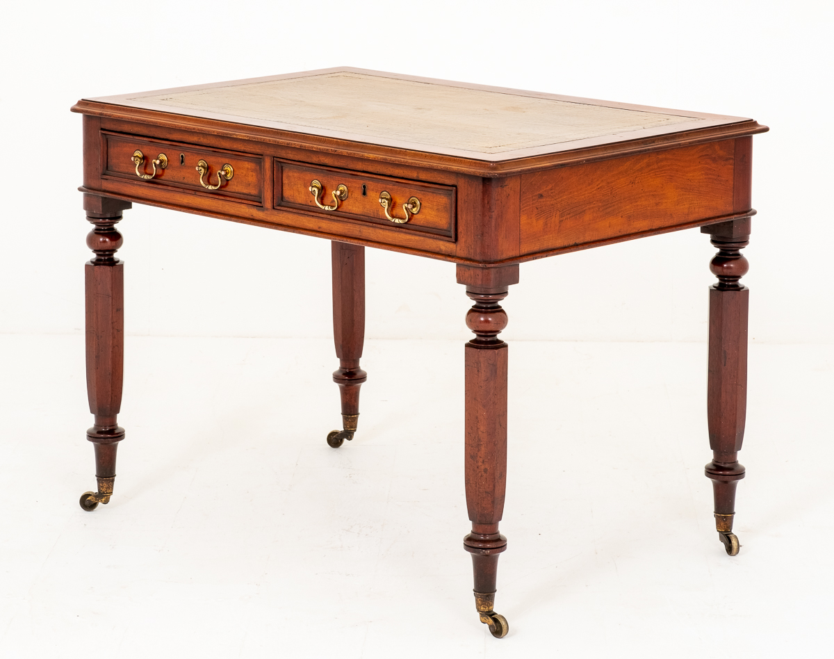 Mahogany 2 Drawer Writing Table C.1860 (1 of 1) Mahogany 2 Drawer Writing Table C.1860 (1 of 1)