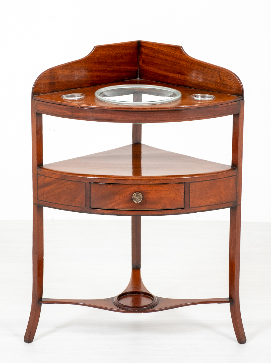 Mahogany Regency Corner Washstand (1 of 12)
