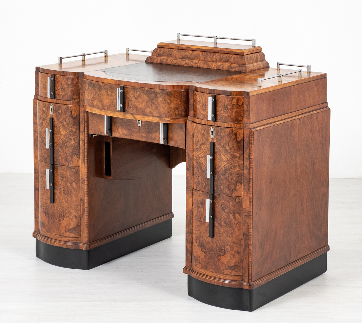 Stunning Art Deco Burr Walnut Desk (1 of 1) Stunning Art Deco Burr Walnut Desk (1 of 1)