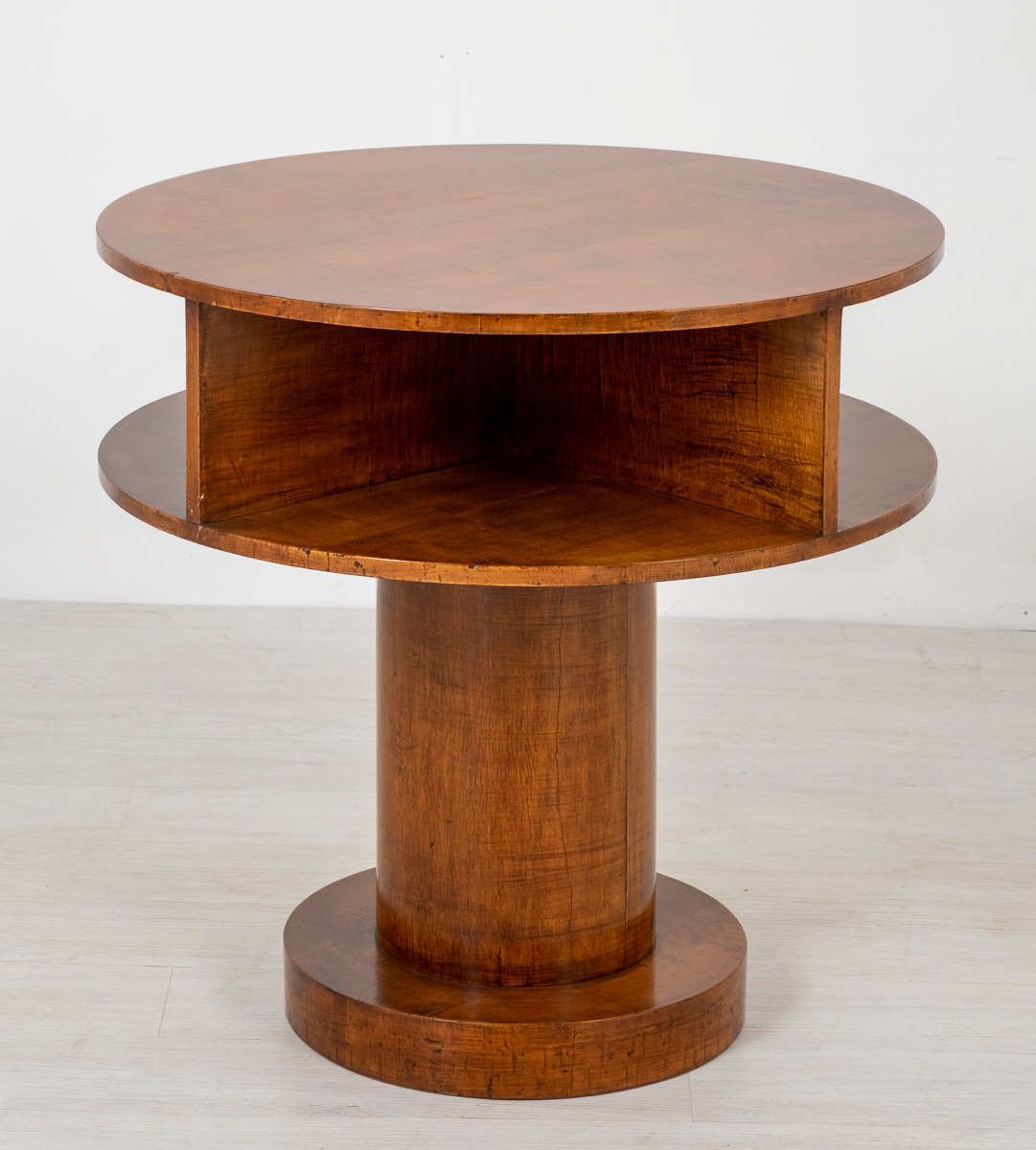 Art Deco Sycamore Cylindrical Occasional Table (1 of 5)