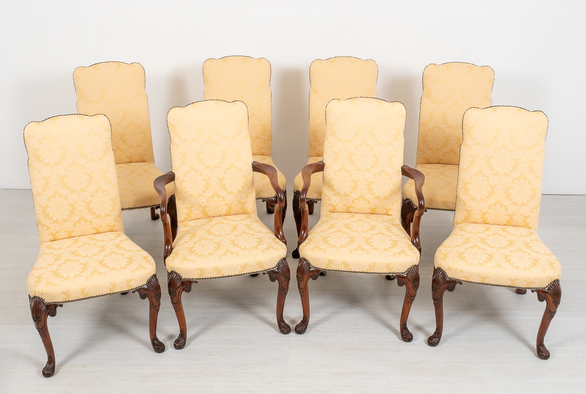 Set of 8 Mahogany Queen Anne Style Dining Chairs (1 of 15) Set of 8 Mahogany Queen Anne Style Dining Chairs (1 of 15)