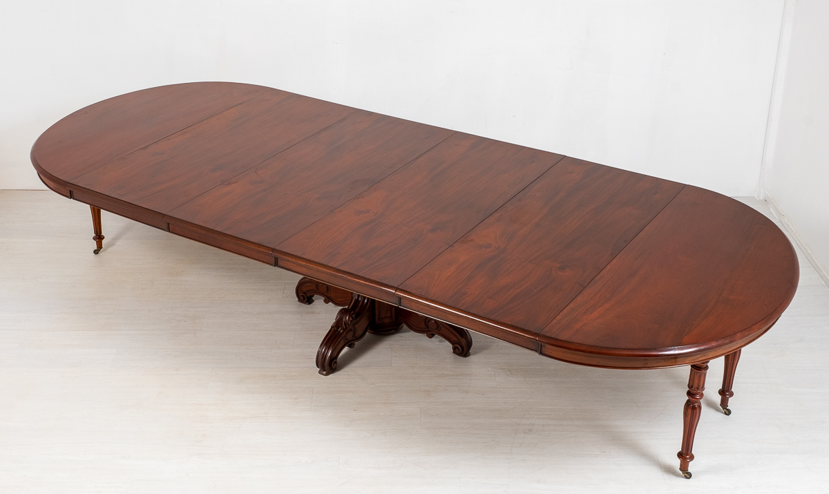 Good Mahogany French Extending Dining Table (1 of 9) Good Mahogany French Extending Dining Table (1 of 9)